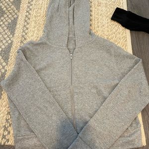Tna cropped waffle hoodie